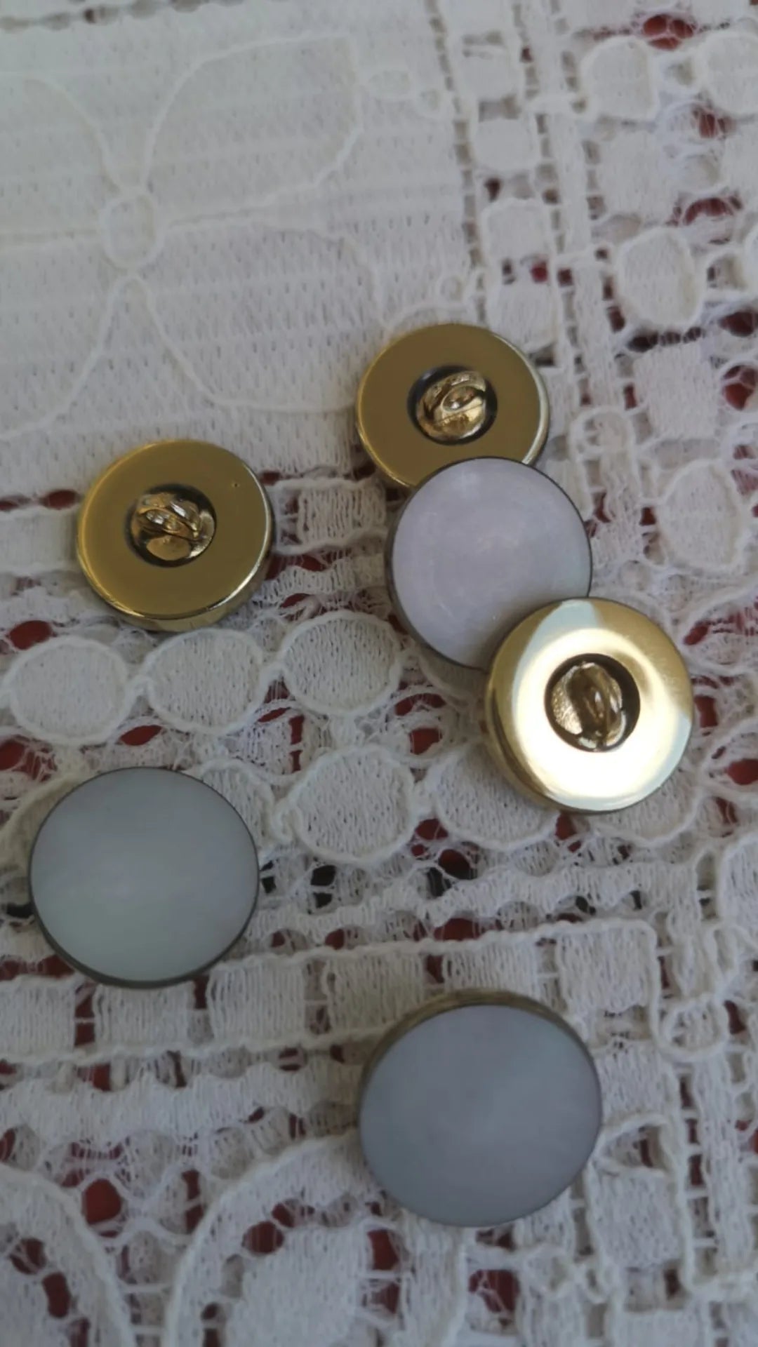 Boutons or 15mm (prix par 10)