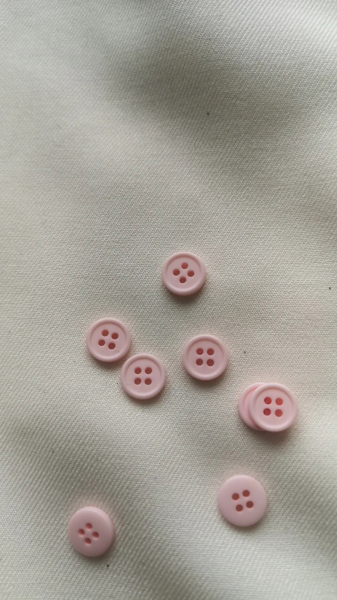 Boutons rose clair 10mm (vendu par 10)