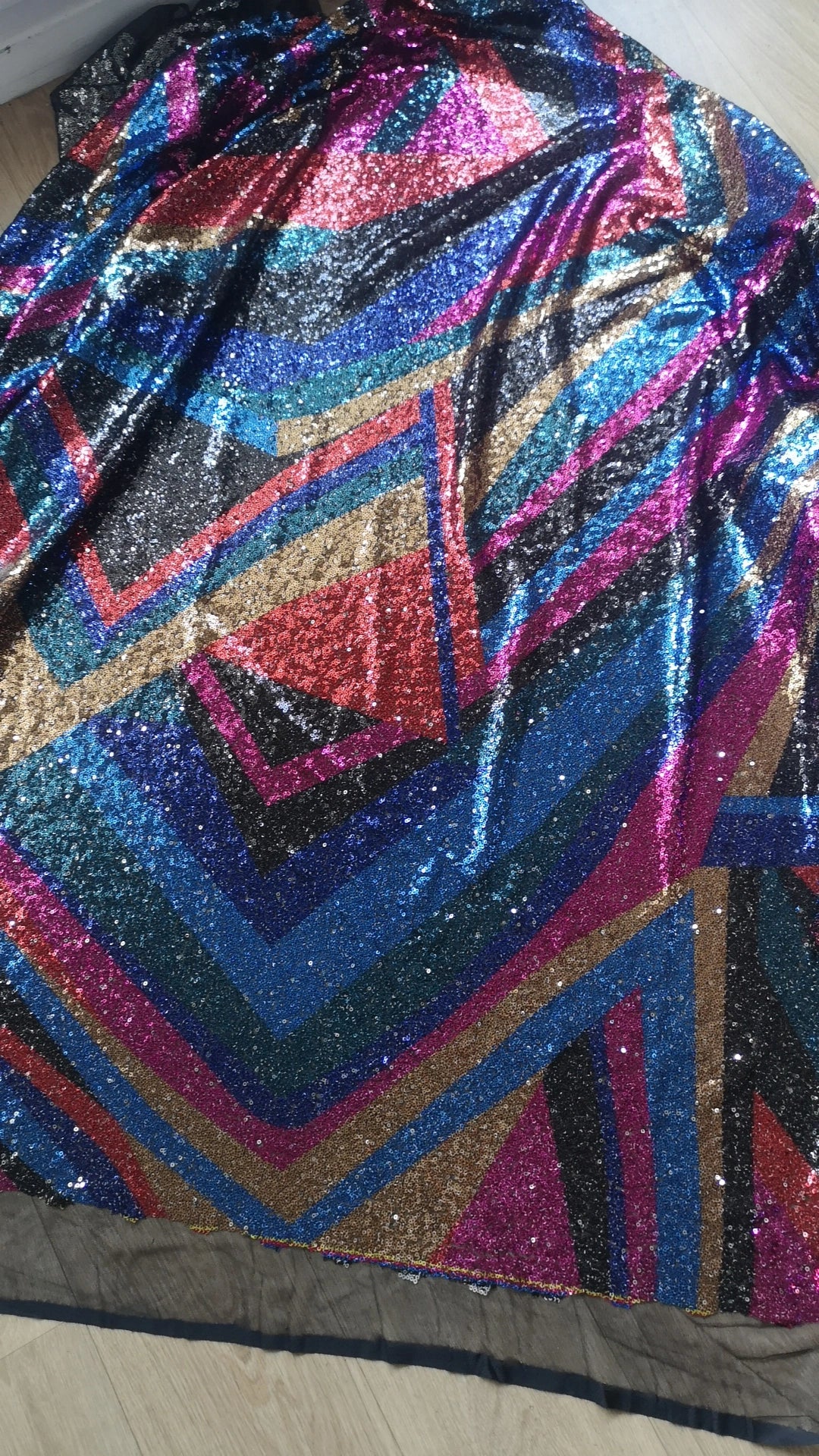 Sequin forme triangle (coupon 1m64)